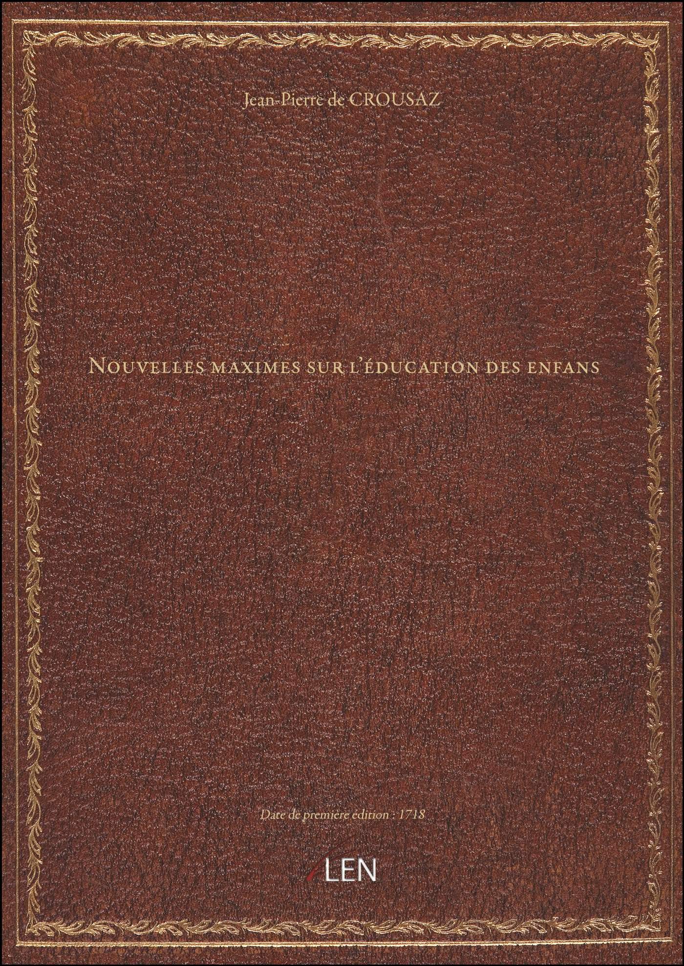 Nouvelles maximes sur l'éducation des enfans book