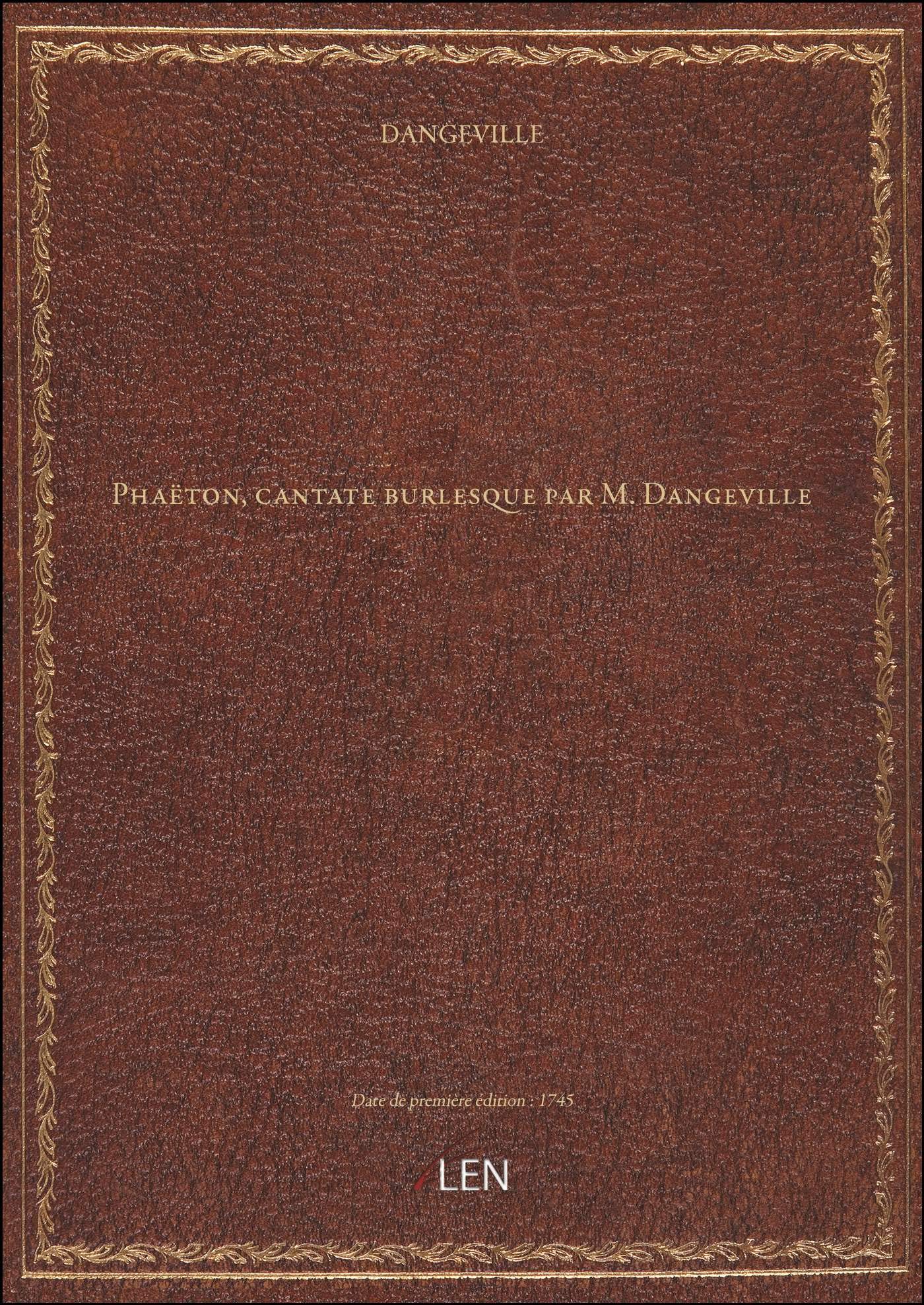 Phaëton, cantate burlesque par M. Dangeville book