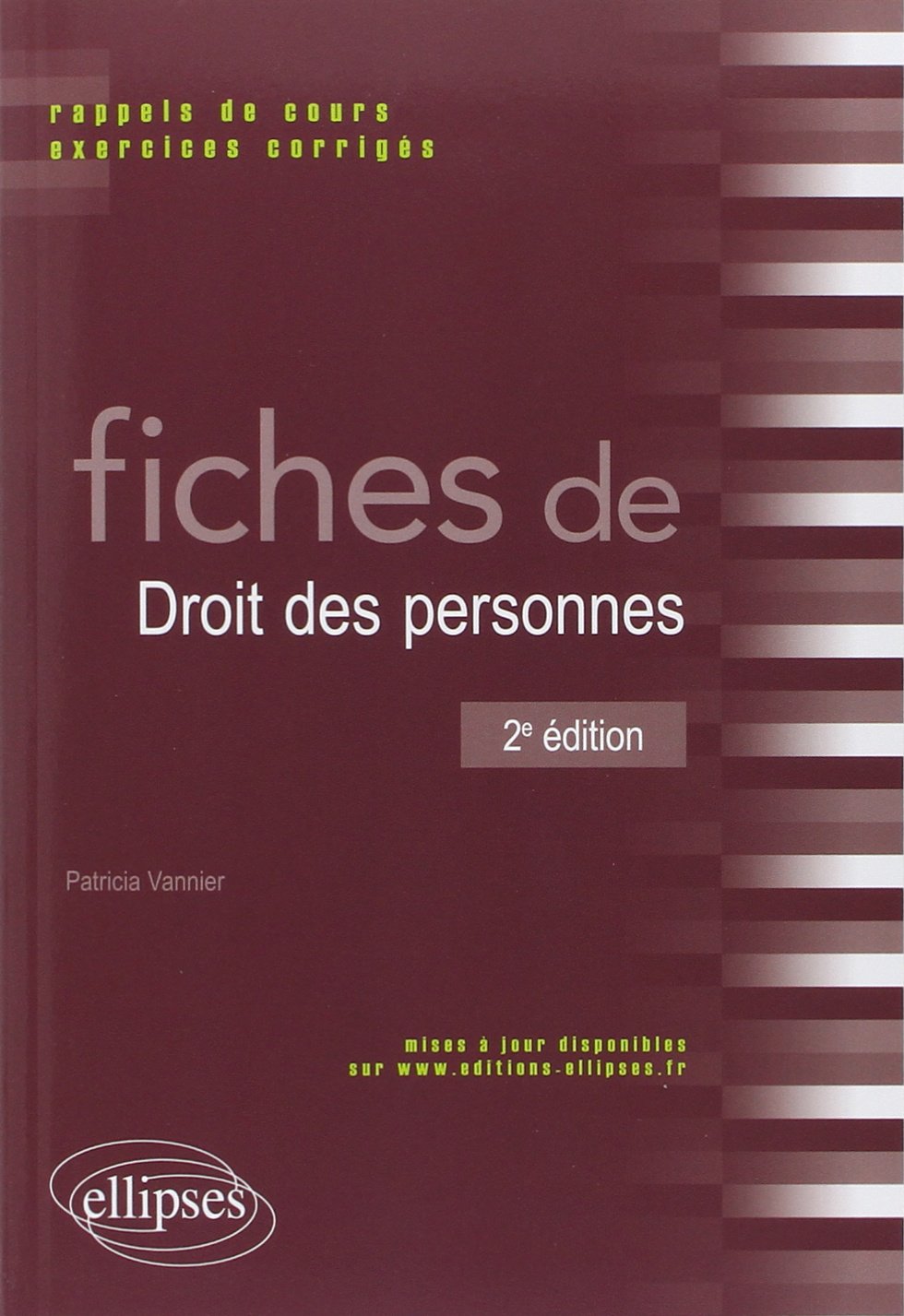 Fiches de droit des personnes: Rappels de cours et exercices corrigés book