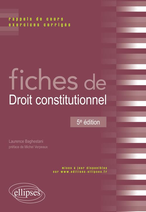 Fiches de droit constitutionnel: Rappels de cours et exercices corrigés book