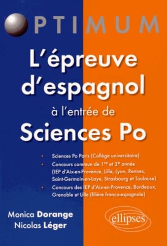 L’épreuve d’espagnol à l’entrée de Sciences Po (Optimum) Foreign Languages ​​& Dictionaries