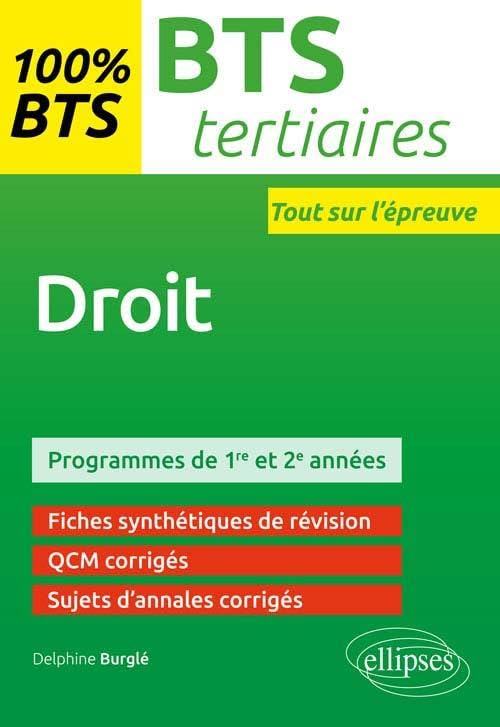 Droit BTS tertiaires: 1re et 2e années book