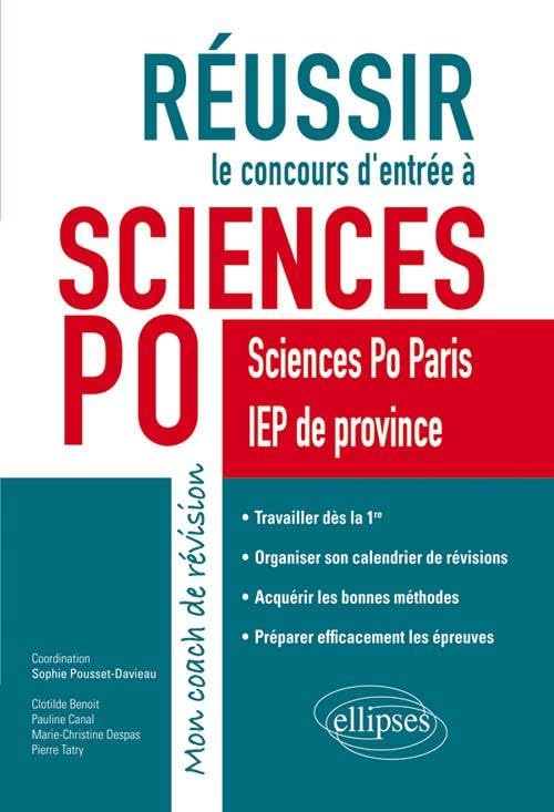 Réussir le concours d’entrée à Sciences Po. Mon coach de révision - Sciences Po Paris et IEP de province Books