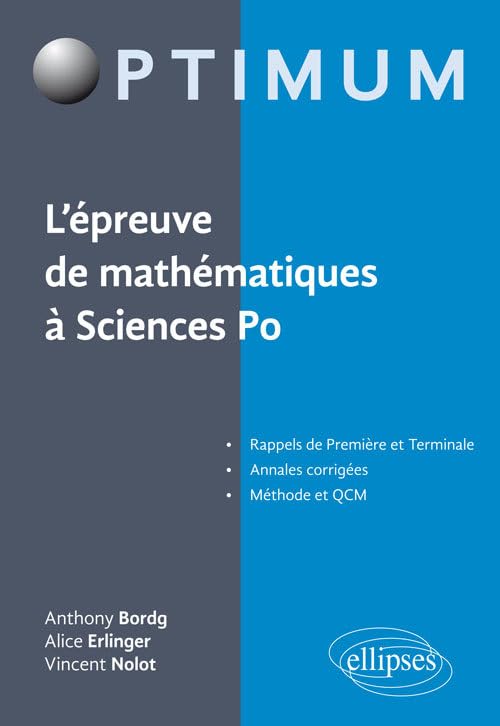 L’épreuve de mathématiques à Sciences Po (Optimum) Business & Technology