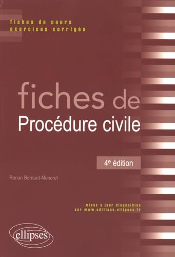 Fiches de Procédure civile - 4e édition Law
