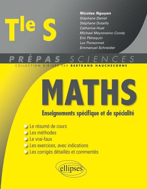 Mathématiques Tle S: Enseignements spécifique et de spécialité book