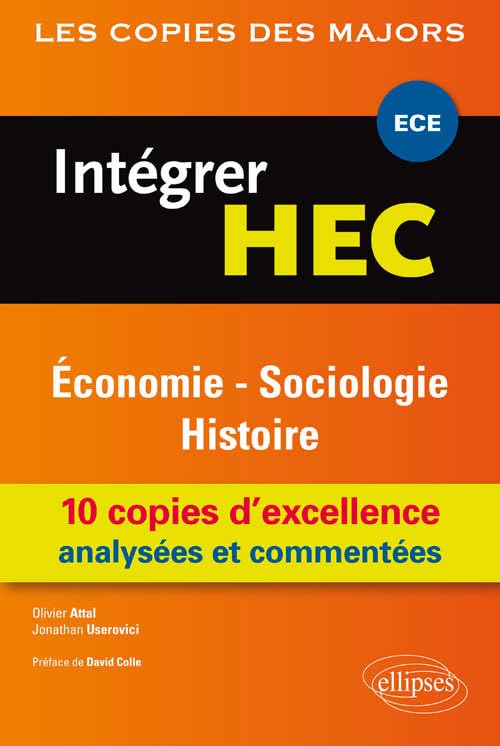 Intégrer HEC: Economie Sociologie Histoire book