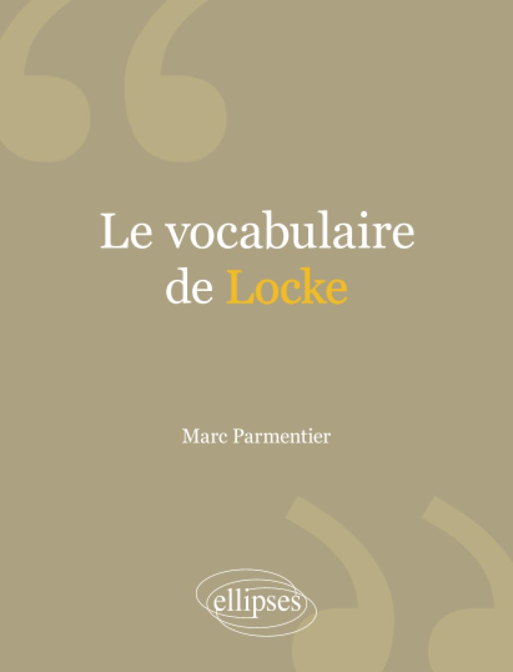 Le vocabulaire de Locke book
