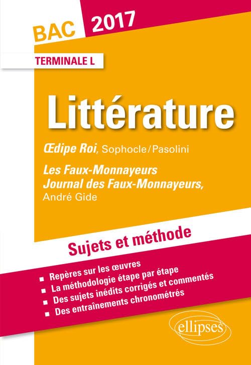 Nouvelle oeuvre au programme et Oedipe roi bac terminale littéraire 2017 book