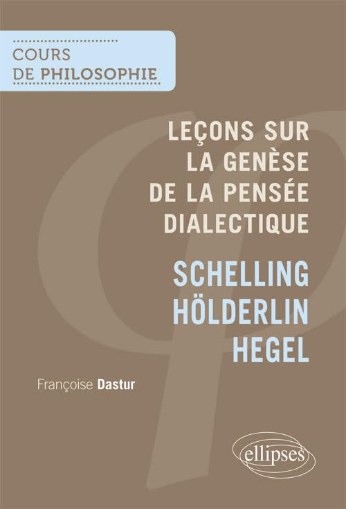 Genèse de la pensée dialectique Schelling Holderlin Hegel book