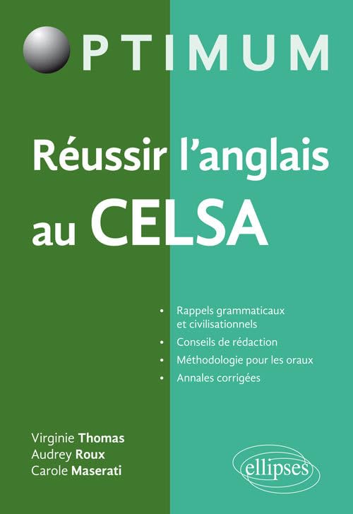 Réussir l'anglais au CELSA (Optimum) Foreign Languages ​​& Dictionaries