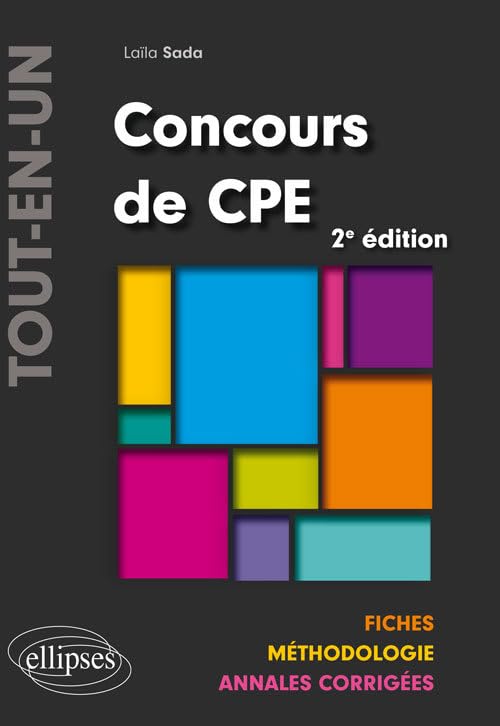 Concours de CPE: Fiches, méthodologie, annales corrigées book