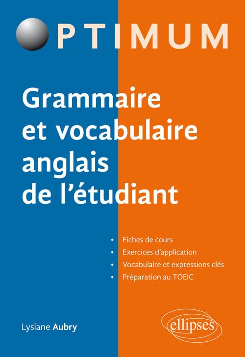 Grammaire et vocabulaire anglais de l'étudiant book
