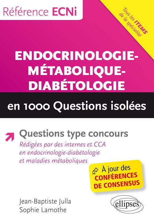 Endocrinologie-métabolique-diabétologie en 1000 questions isolées book