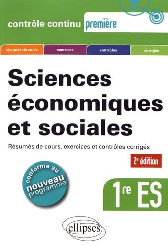Sciences économiques et sociales 1re ES book