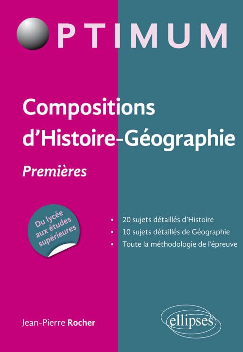 Compositions d'histoire-géographie Premières book