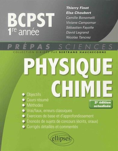 Physique-chimie BCPST 1re année book