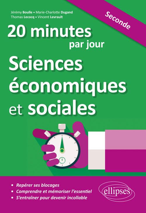 20 minutes de Sciences économiques et sociales par jour 2de book