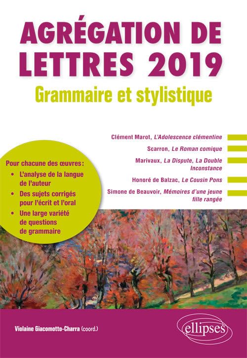 Grammaire et stylistique - Agrégation de lettres 2019 Books