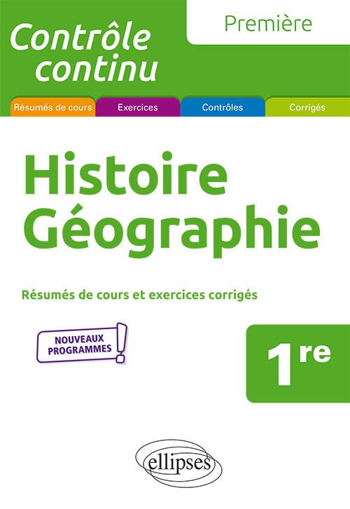 Histoire-géographie - Première - nouveaux programmes (Contrôle continu) Non-fiction