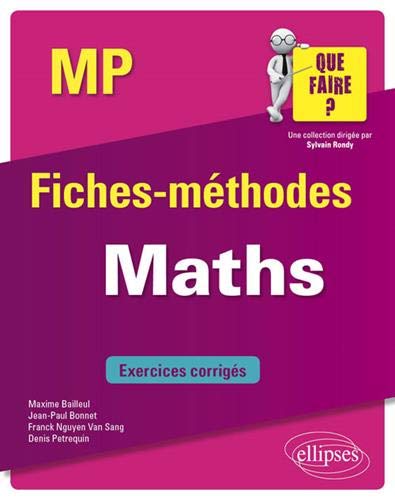 Maths, MP : fiches-méthodes : exercices corrigés book