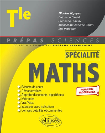 Product Image: Mathématiques terminale spécialité : nouveaux programmes