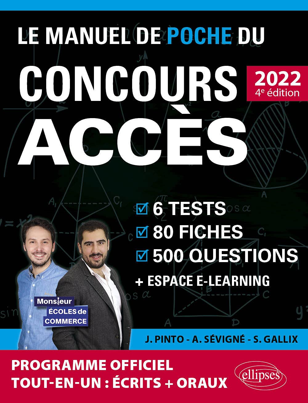 Le Manuel de Poche du concours ACCES: 6 tests blancs, 80 fiches de cours, 80 vidéos de cours, 500 questions book