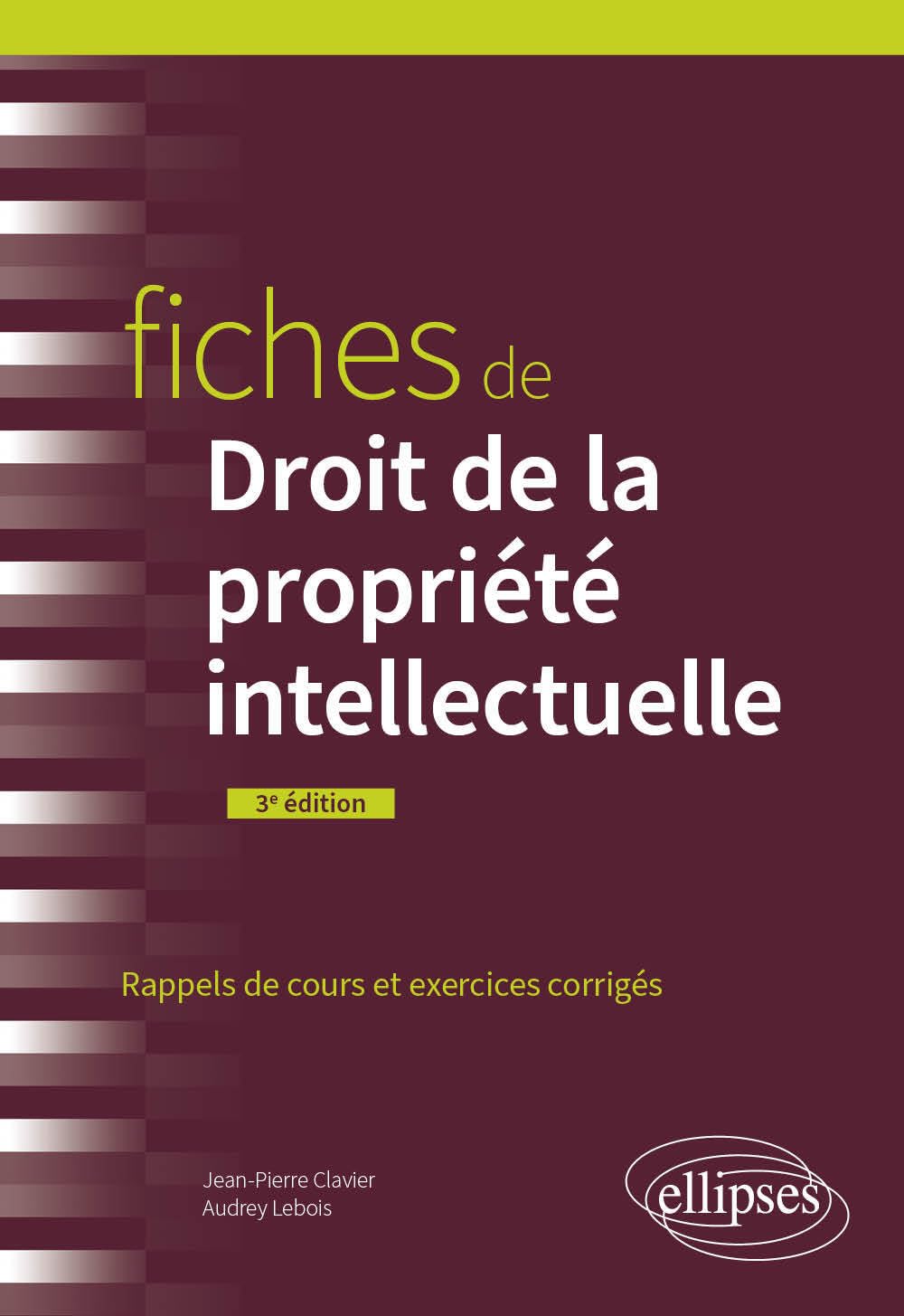 Fiches de droit de la propriété intellectuelle book