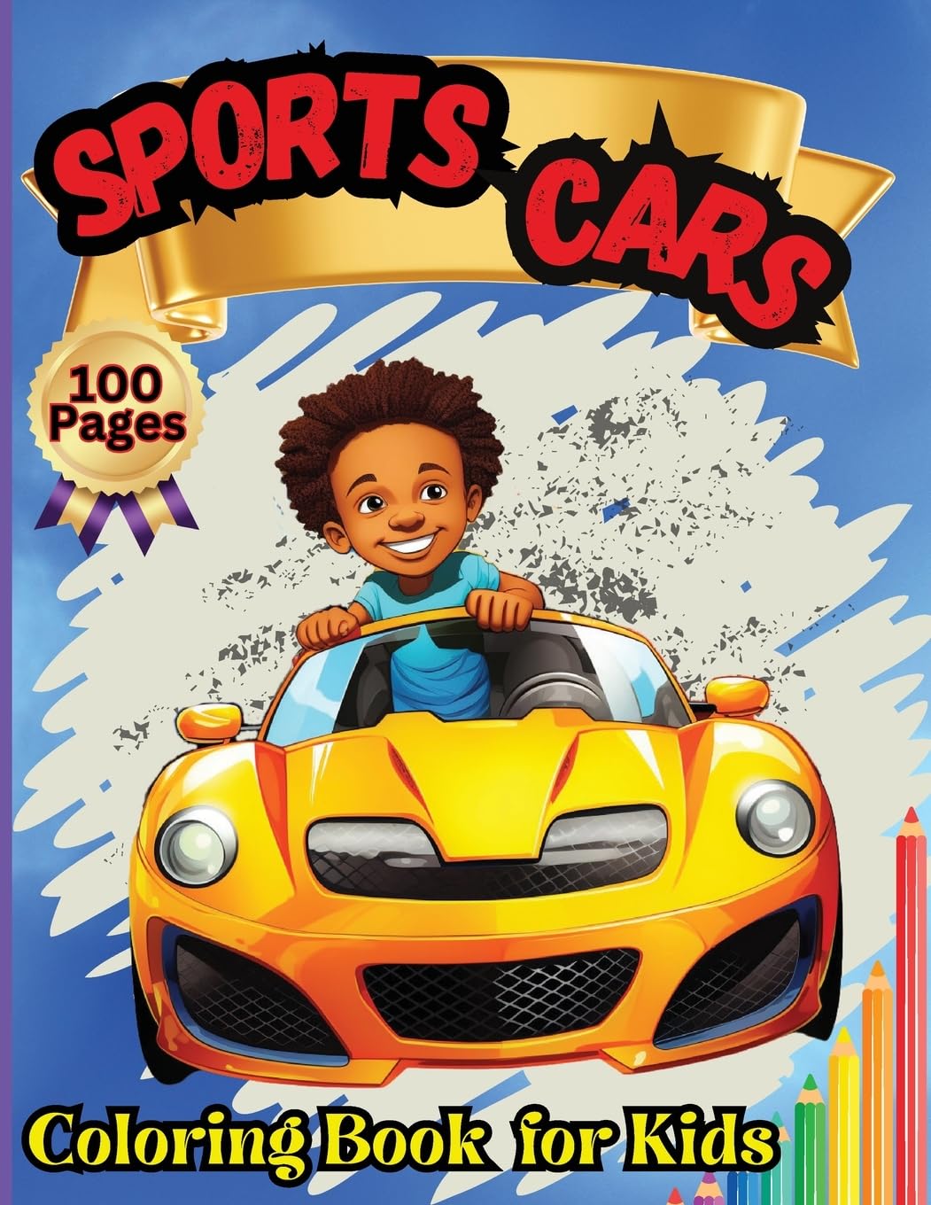 Sports Cars Coloring Book for Kids Tiptoi & Games