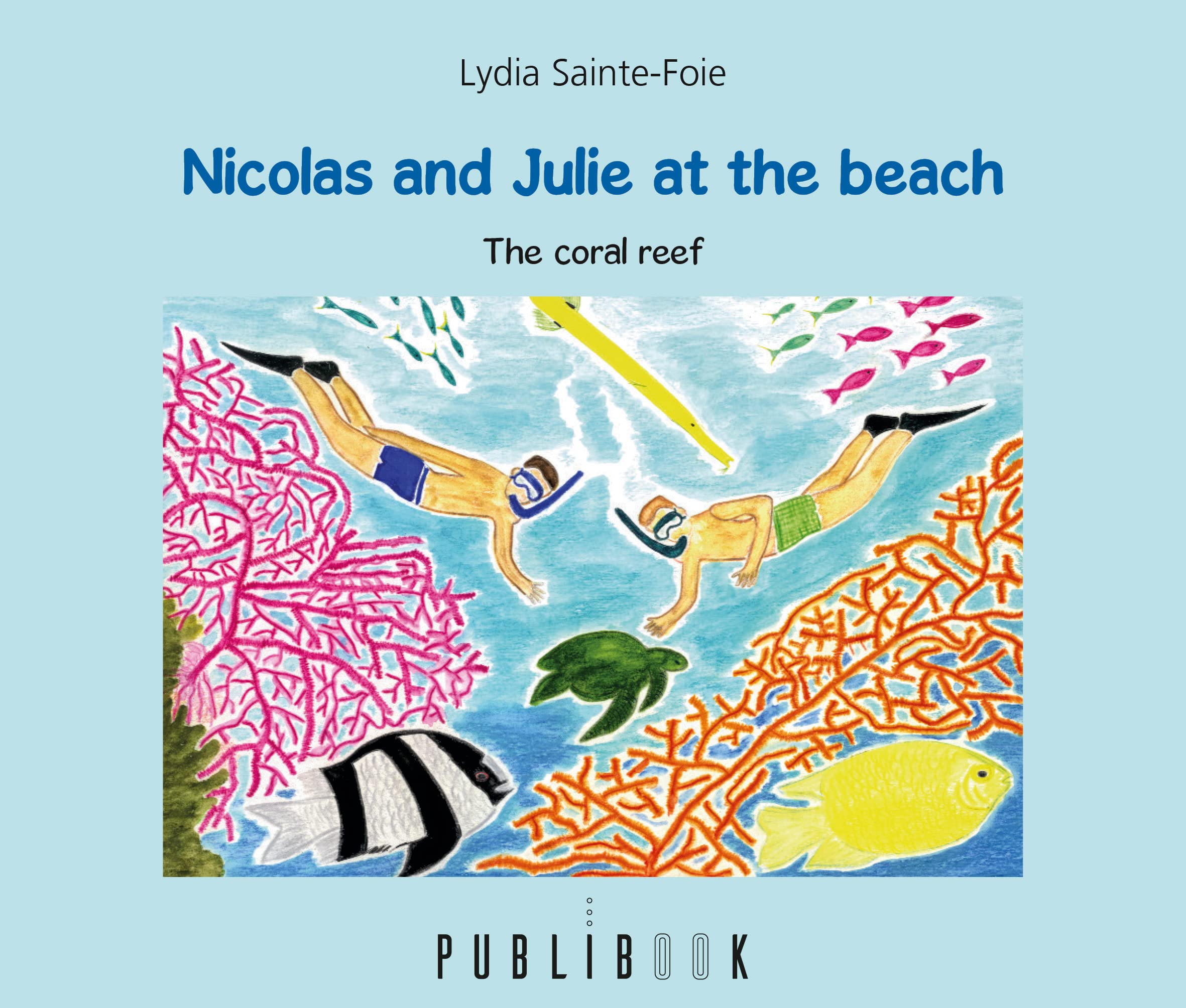 Nicolas and Julie at the beach book
