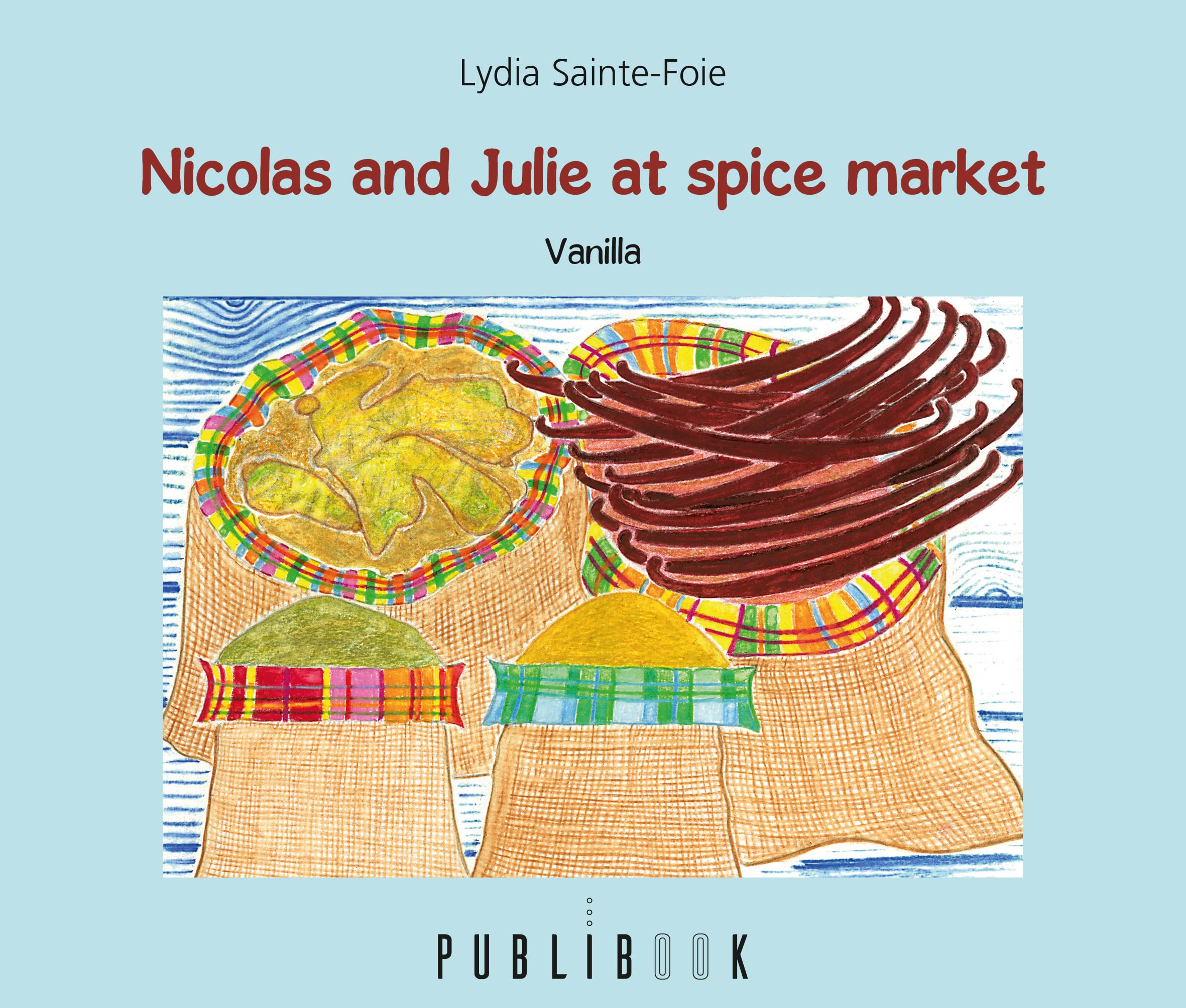 Nicolas and Julie at the spices market book