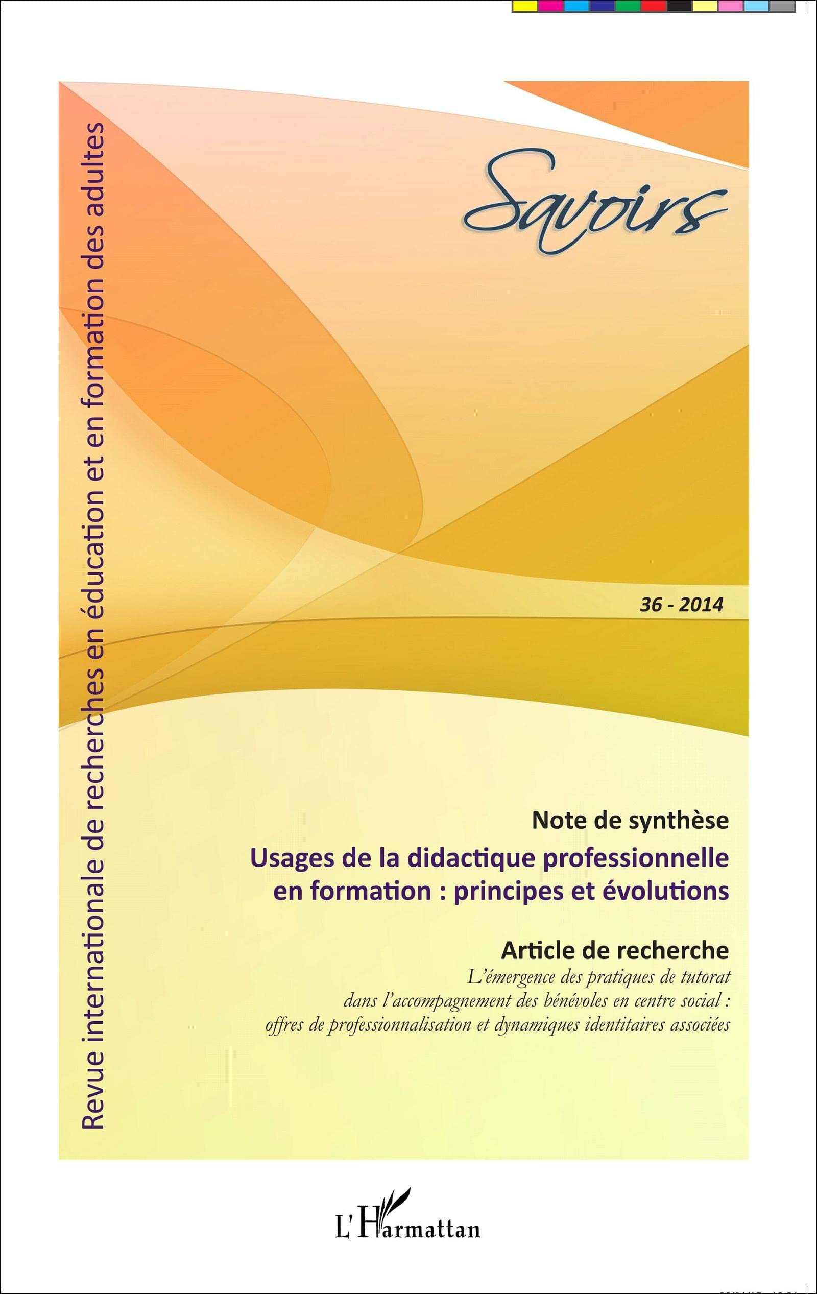 Usages de la didactique professionnelle en formation : principes et évolutions book
