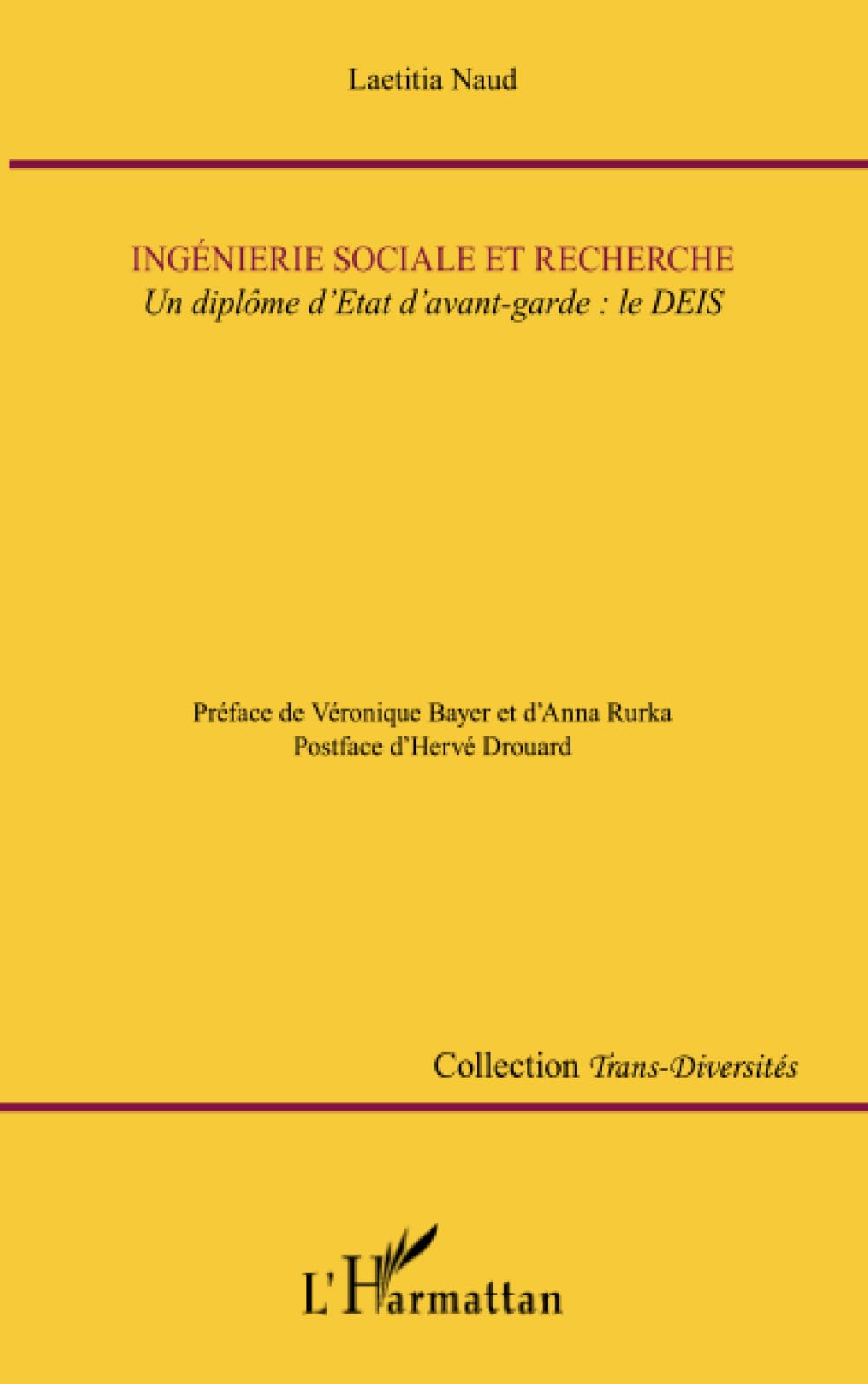 Ingénierie sociale et recherche: Un diplôme d'Etat d'avant-garde : le DEIS book