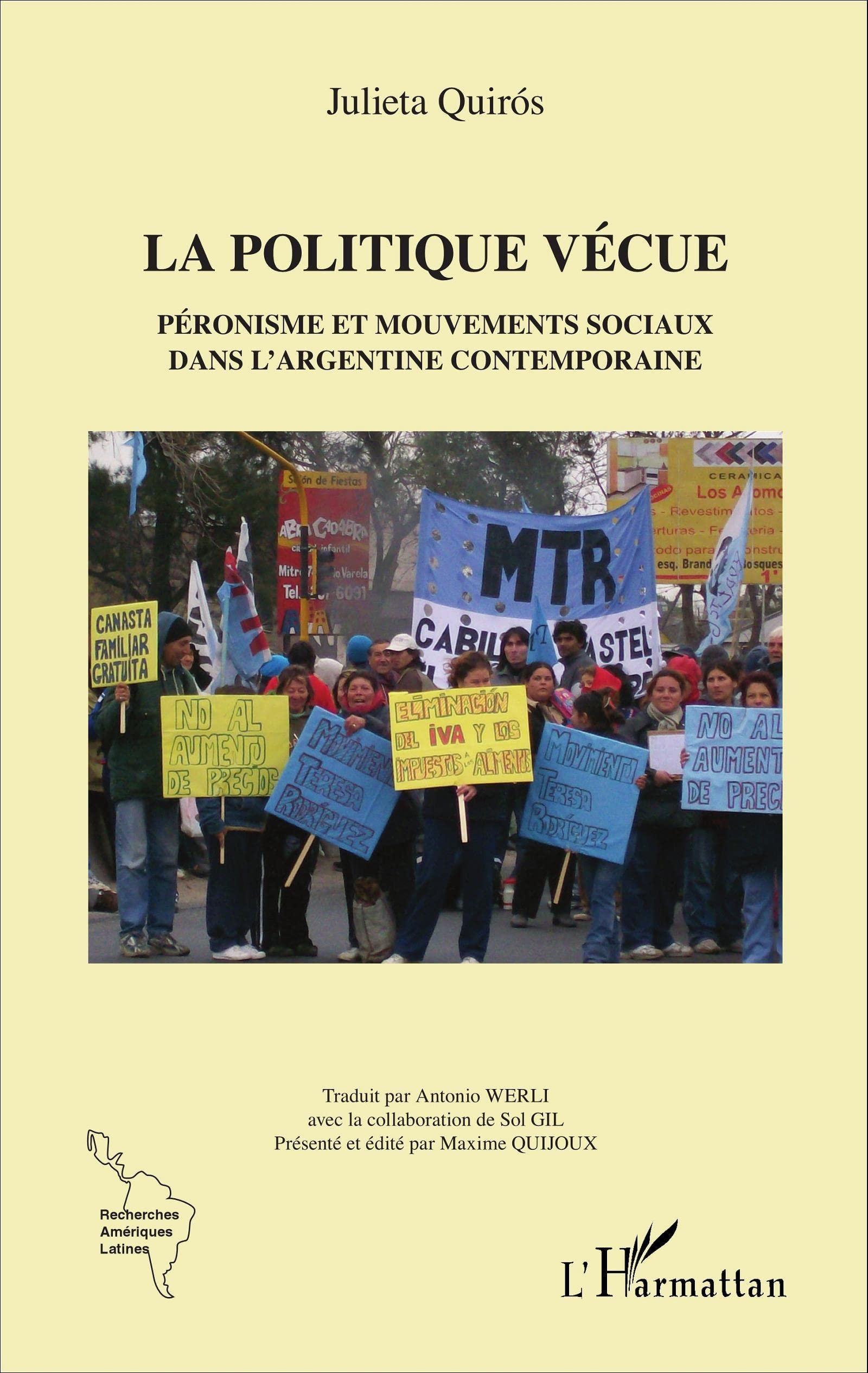 La politique vécue: Péronisme et mouvements sociaux dans l'Argentine contemporaine Law