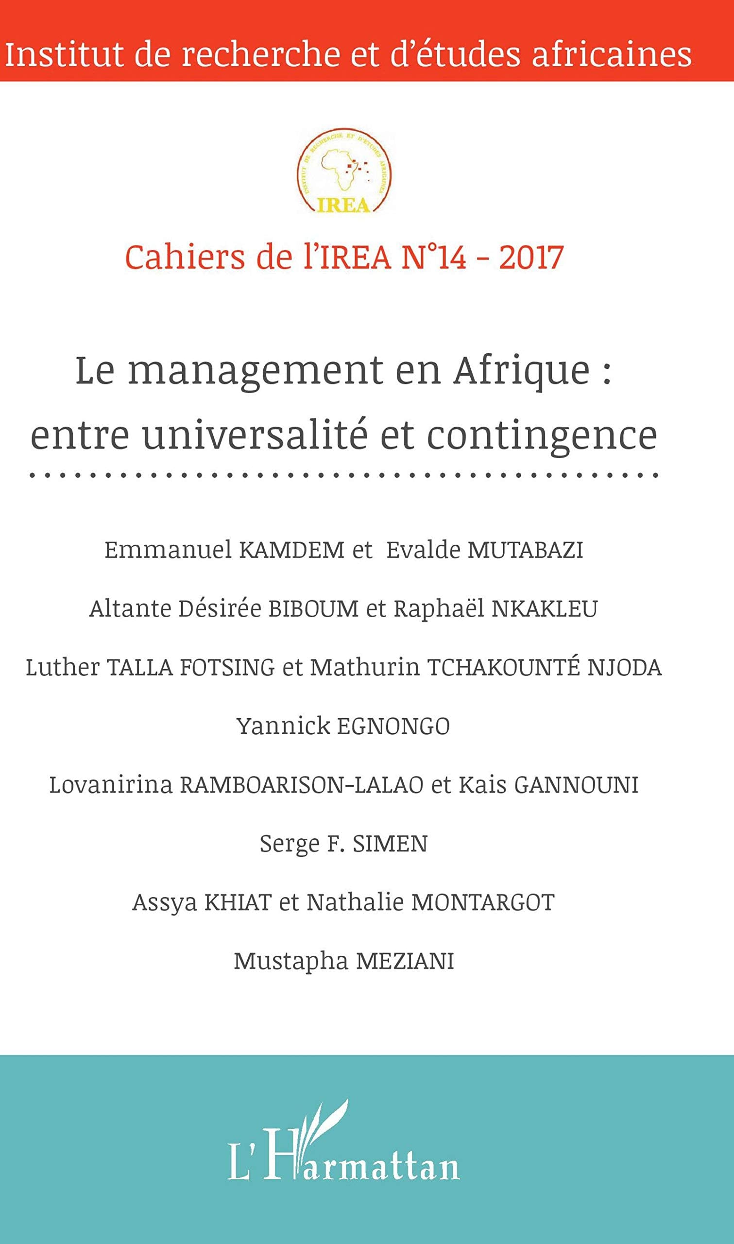 Le management en Afrique : entre universalité et contingence book