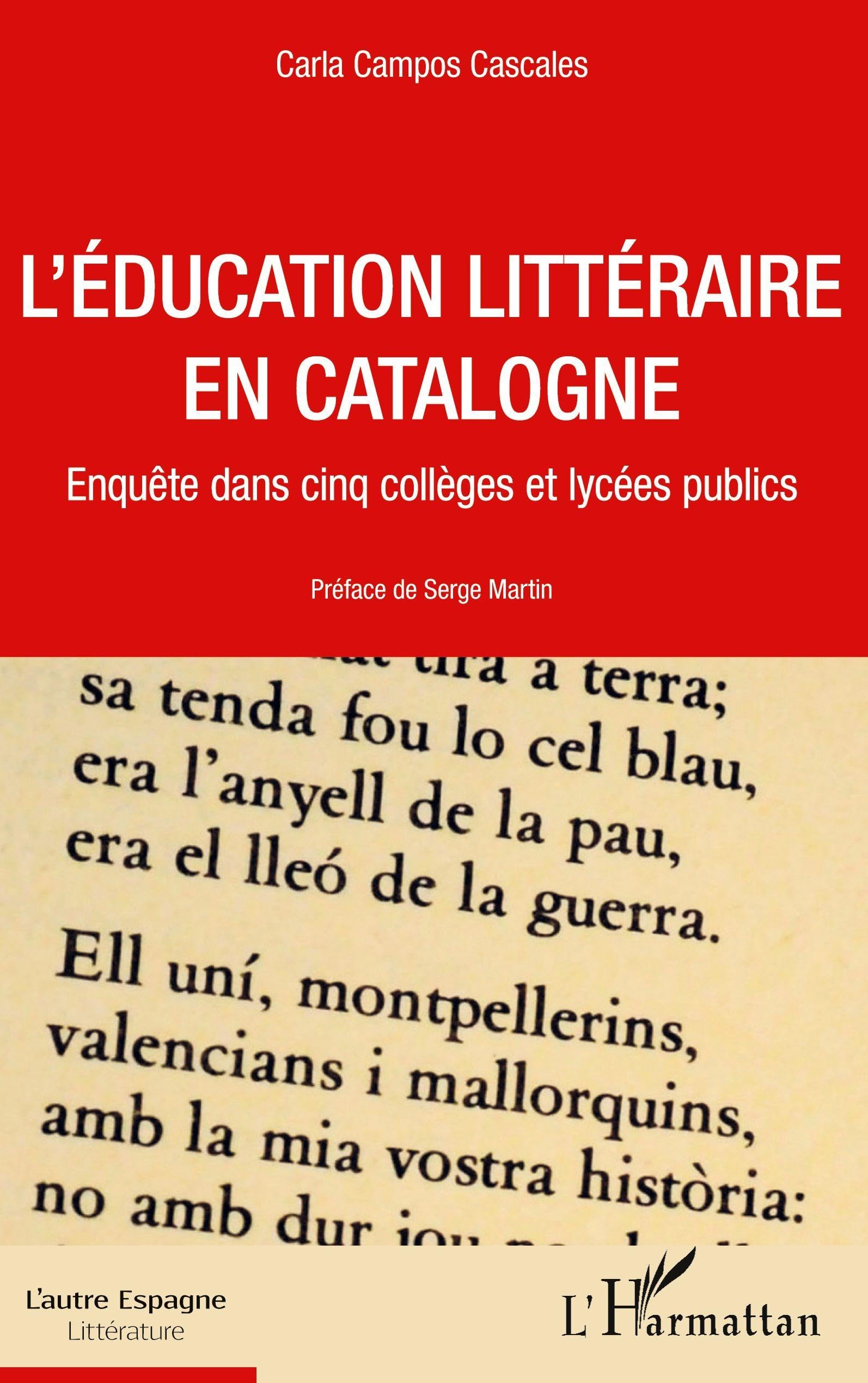 L'éducation littéraire en Catalogne: Enquête dans cinq collèges et lycées publics Social Sciences