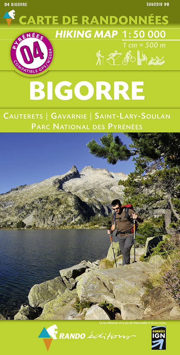 Pyrénées carte 4 Bigorre - Cauterets - Gavarnie - St-Lary-Soulan - Parc National des Pyrénées 1 : 50 000 Leisure, Home & Garden
