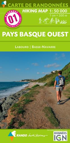 01 PAYS BASQUE OUEST 1/50.000 book
