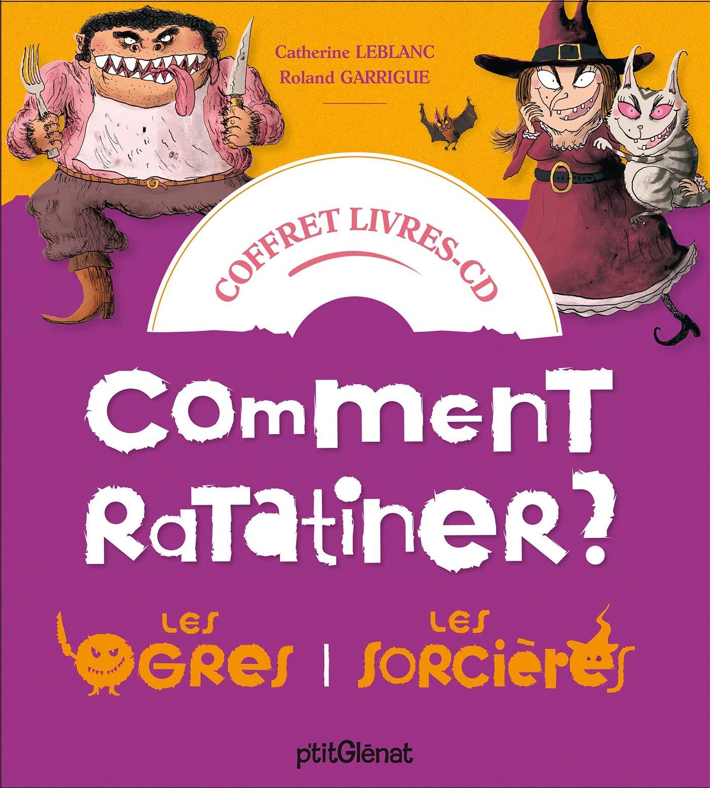 Coffret Comment ratatiner les sorcières et les ogres - Livre CD: 2 histoires + 1 CD book