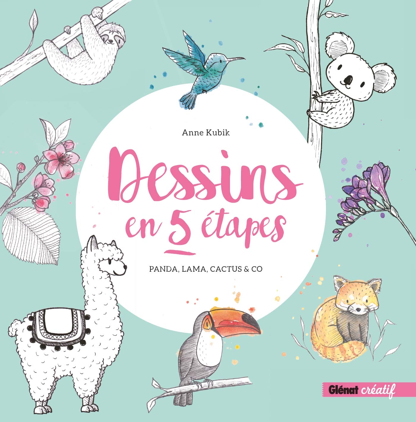 Dessins en 5 étapes: Panda, lama, cactus & co Film, Art & Culture