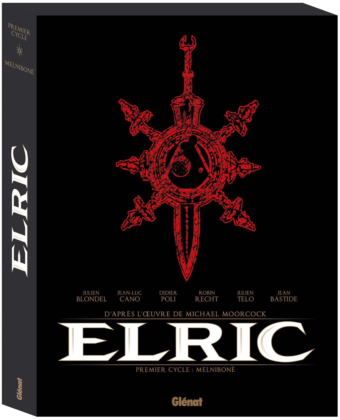 Elric - Coffret Tomes 01 à 04: Tome 1, Le trône de rubis ; Tome 2, Stormbringer ; Tome 3, Le loup blanc ; Tome 4, La cité qui rêve. Avec 1 tiré à part Manga