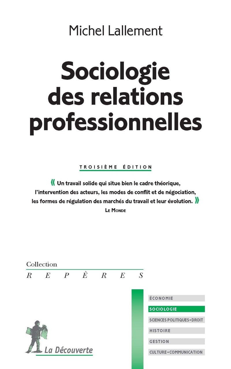 Sociologie des relations professionnelles Social Sciences