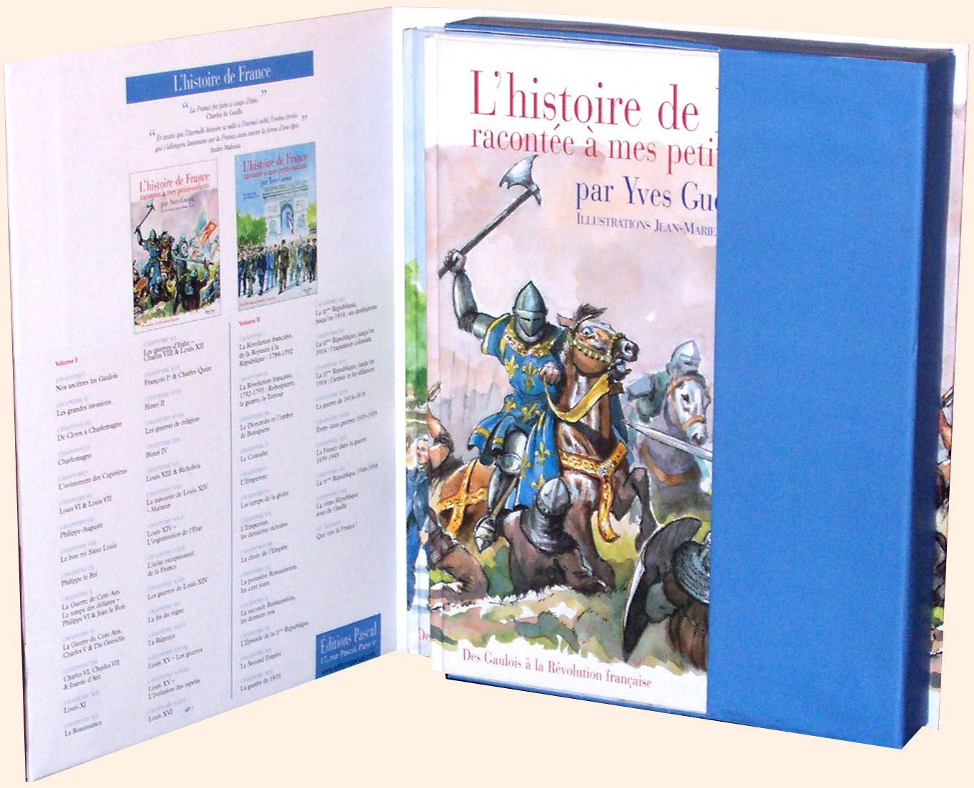 COFFRET HISTOIRE DE FRANCE (2 VOLUMES): Coffret en 2 Volumes : Tome 1, Des Gaulois à la Révolution française ; Tome 2, De la Révolution française à nos jours Children's books