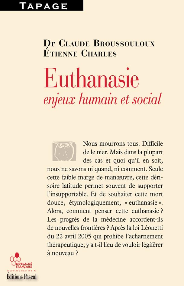 EUTHANASIE, ENJEUX HUMAINS ET SOCIAL: Enjeux humain et social Books