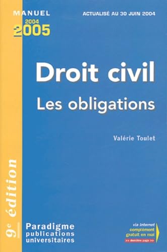 Droit civil: Obligations Responsabilité civile book