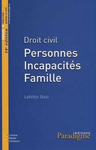 Droit civil : personnes, incapacités, famille book
