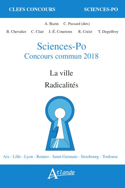 Sciences-Po, concours commun 2018 : la ville, radicalités book