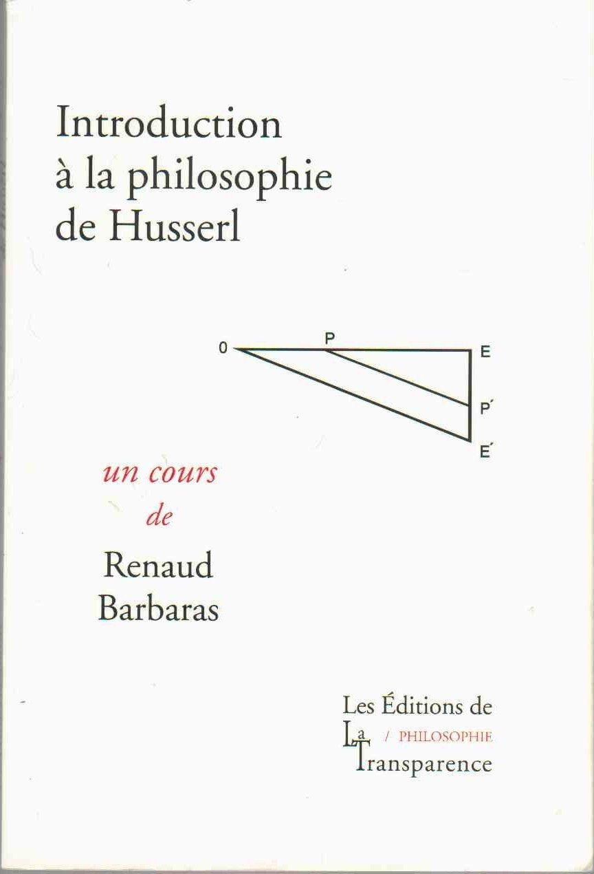 Introduction à la philosophie de Husserl book