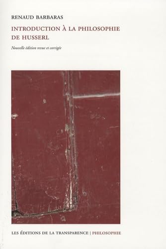Introduction à la philosophie de Husserl book