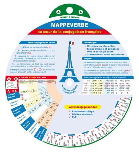 Mappeverbe au coeur de la conjugaison française Foreign Languages ​​& Dictionaries